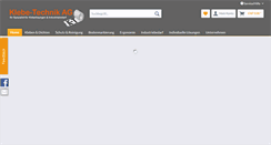 Desktop Screenshot of kleben.ch